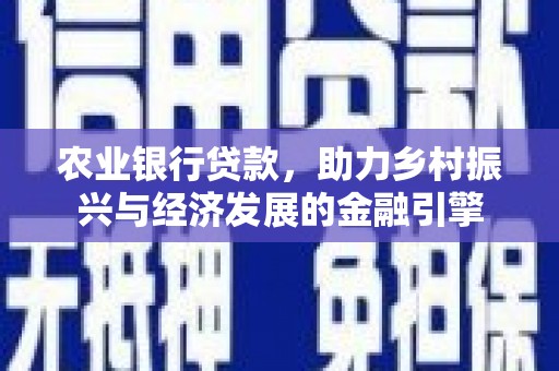 全国农业银行贷款，助力乡村振兴与经济发展的金融引擎