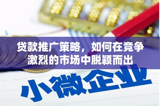 全国贷款推广策略，如何在竞争激烈的市场中脱颖而出