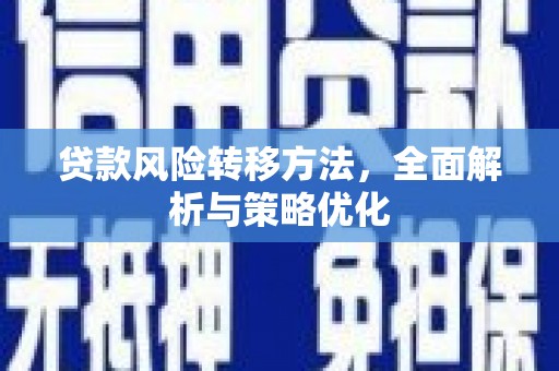 全国贷款风险转移方法，全面解析与策略优化