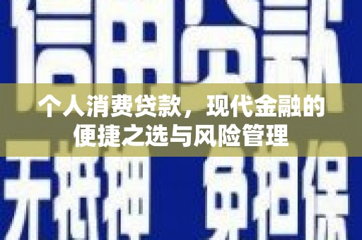全国个人消费贷款，现代金融的便捷之选与风险管理