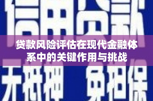 全国贷款风险评估在现代金融体系中的关键作用与挑战