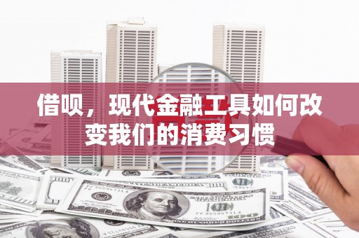 全国借呗，现代金融工具如何改变我们的消费习惯