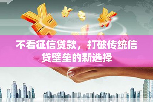 全国不看征信贷款，打破传统信贷壁垒的新选择