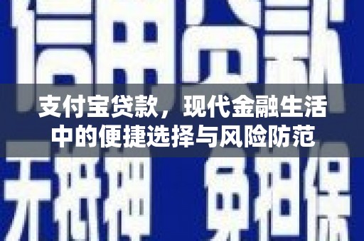 全国支付宝贷款，现代金融生活中的便捷选择与风险防范