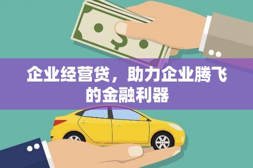 全国企业经营贷，助力企业腾飞的金融利器