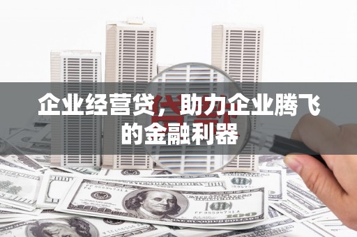 全国企业经营贷，助力企业腾飞的金融利器
