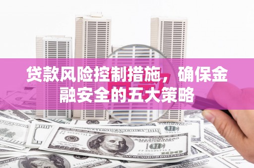 全国贷款风险控制措施，确保金融安全的五大策略