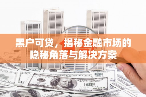 全国黑户可贷，揭秘金融市场的隐秘角落与解决方案