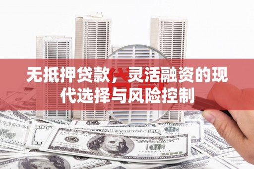 全国无抵押贷款，灵活融资的现代选择与风险控制