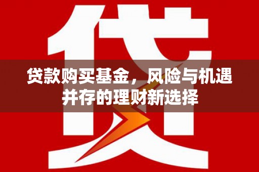 全国贷款购买基金，风险与机遇并存的理财新选择