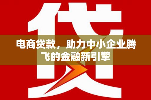全国电商贷款，助力中小企业腾飞的金融新引擎