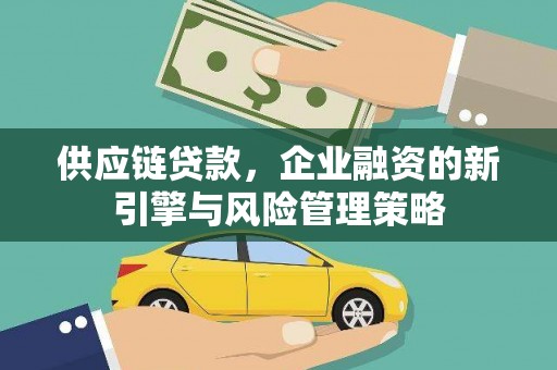 全国供应链贷款，企业融资的新引擎与风险管理策略