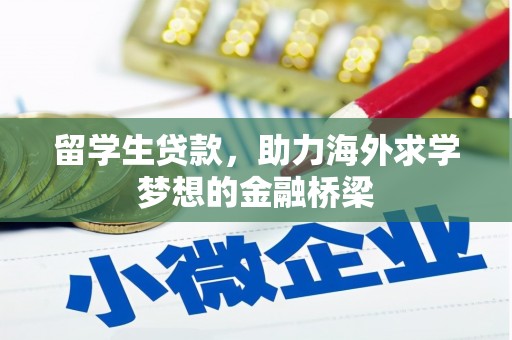全国留学生贷款，助力海外求学梦想的金融桥梁