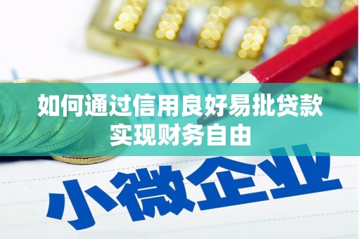 全国如何通过信用良好易批贷款实现财务自由