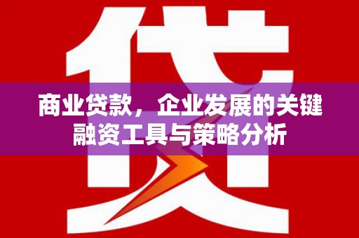 全国商业贷款，企业发展的关键融资工具与策略分析