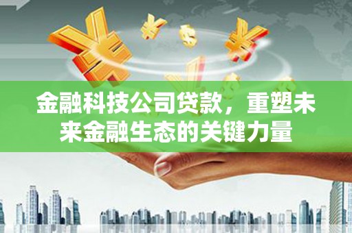 全国金融科技公司贷款，重塑未来金融生态的关键力量