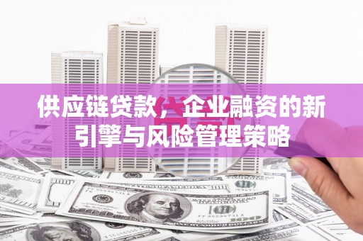 全国供应链贷款，企业融资的新引擎与风险管理策略