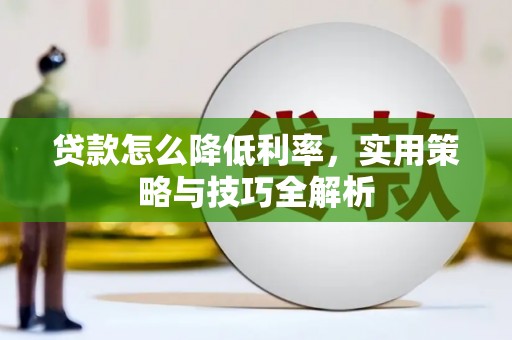 全国贷款怎么降低利率，实用策略与技巧全解析