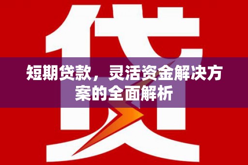 全国短期贷款，灵活资金解决方案的全面解析
