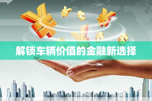 全国解锁车辆价值的金融新选择