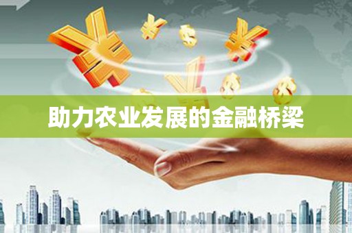 全国助力农业发展的金融桥梁