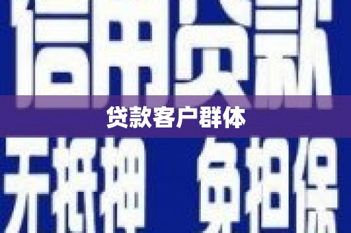 全国贷款客户群体