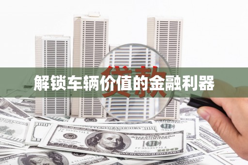 全国解锁车辆价值的金融利器