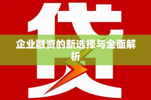 全国企业融资的新选择与全面解析