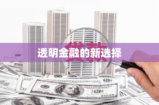 全国透明金融的新选择